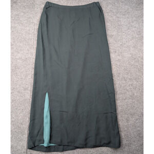 David Dart Maxi Skirt Womens 6 Silk Teal Two Tone Whimsigoth Phoebe 90s Fairy